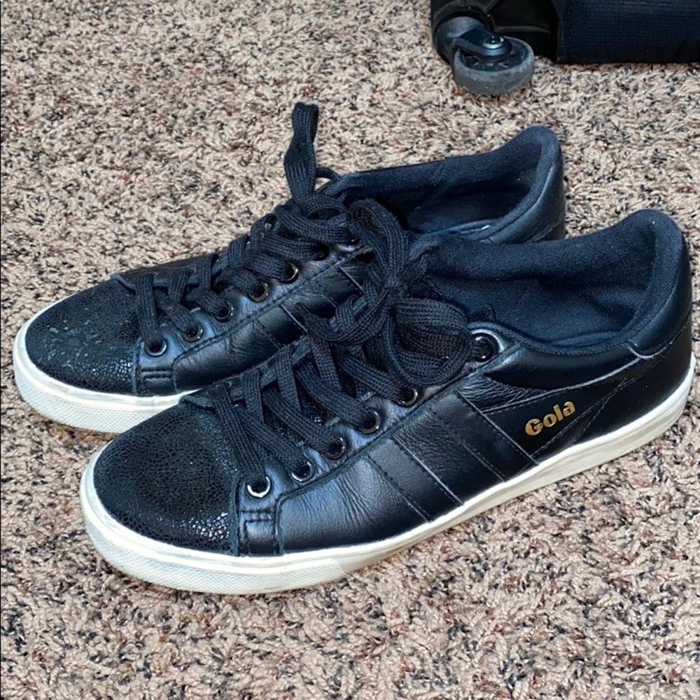 Gola Orchid Fracture leather sneakers